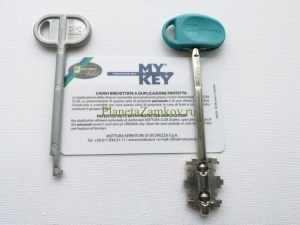 Сменные ключи Mottura 91199_T1 (60мм) для перекодировки  Mottura My Key 